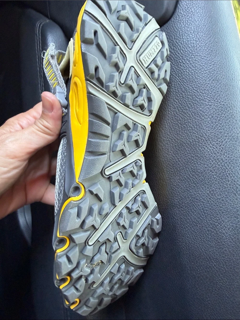 Men's Gray and Yellow Amphibious Outdoor Sandals